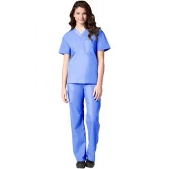 Maevn Unisex V-Neck Top And Drawstring Pant Set Style - 90061006 Sizes XL - XXL