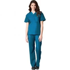 Maevn Unisex V-Neck Top And Drawstring Pant Set Style - 90061006 Sizes XL - XXL