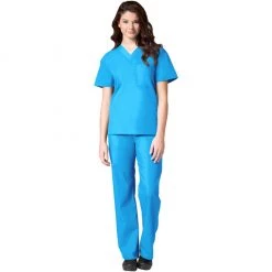 Maevn Unisex V-Neck Top And Drawstring Pant SetStyle - 90061006Size XXS - L