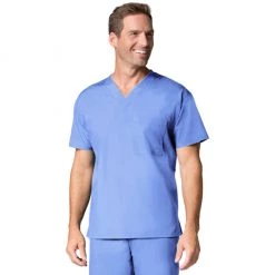 Maevn Mens One Pocket V-Neck Scrub Top Style 1006 Size XXS - L