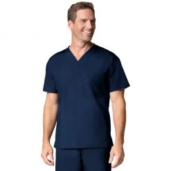 Maevn Mens One Pocket V-Neck Scrub Top Style 1006 Size XXS - L