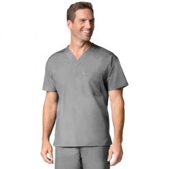 Maevn Mens One Pocket V-Neck Scrub Top Style 1006 Size XXS - L