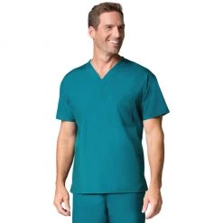 Maevn Mens One Pocket V-Neck Scrub Top Style 1006 Size XXS - L