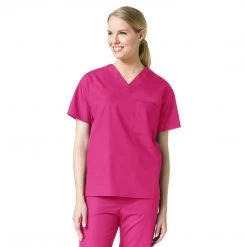 Maevn Unisex One Pocket V-Neck Scrub Top Style 1006 - Plus Size XL - 5XL