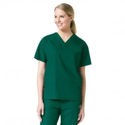 Maevn Unisex One Pocket V-Neck Scrub Top Style 1006 Size XXS - L Womens Medical