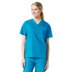 Maevn Unisex One Pocket V-Neck Scrub Top Style 1006 - Plus Size XL - 5XL