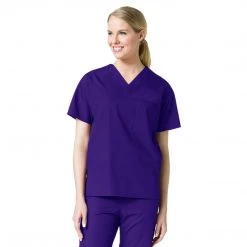 Maevn Unisex One Pocket V-Neck Scrub Top Style 1006 - Plus Size XL - 5XL
