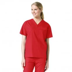 Maevn Unisex One Pocket V-Neck Scrub Top Style 1006 - Plus Size XL - 5XL