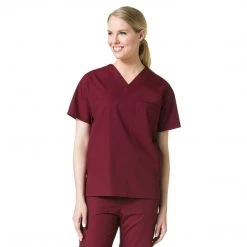 Maevn Unisex One Pocket V-Neck Scrub Top Style 1006 - Plus Size XL - 5XL