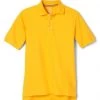 French Toast Short Sleeve Kids Pique Polo - Gold A9435-GLD Sizes XS - XXL Girls