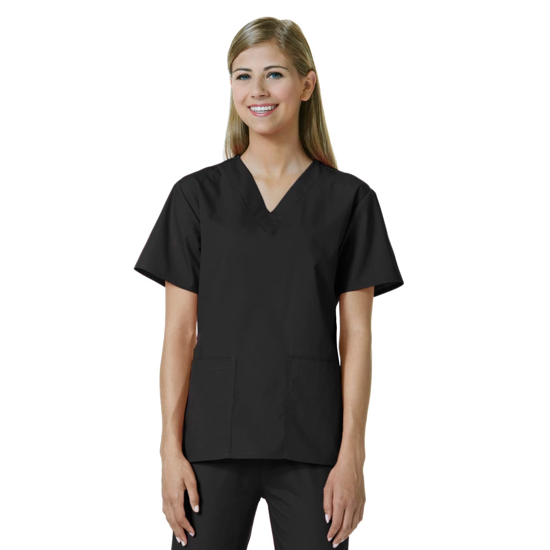 Maevn Womens V-Neck Two Pocket Scrub Top And Flare Leg Pant Set<br />Style - 10169026<br />Sizes XXS - L 4 Maevn Womens V-Neck Two Pocket Scrub Top And Flare Leg Pant SetStyle - 10169026Sizes XXS - L