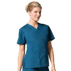 Maevn Womens V-Neck Two Pocket Scrub Top And Flare Leg Pant Set<br />Style - 10169026<br />Sizes XXS - L 23 Maevn Womens V-Neck Two Pocket Scrub Top And Flare Leg Pant SetStyle - 10169026Sizes XXS - L
