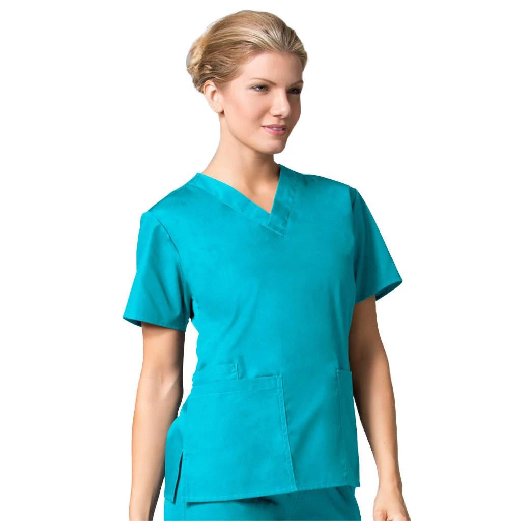 Maevn Womens V-Neck Two Pocket Scrub Top And Flare Leg Pant Set<br />Style - 10169026<br />Sizes XXS - L 8 Maevn Womens V-Neck Two Pocket Scrub Top And Flare Leg Pant SetStyle - 10169026Sizes XXS - L