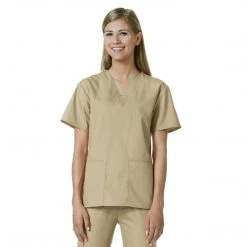 Maevn Womens V-Neck Two Pocket Scrub Top And Flare Leg Pant SetStyle - 10169026Sizes XL - XXL Womens Medical