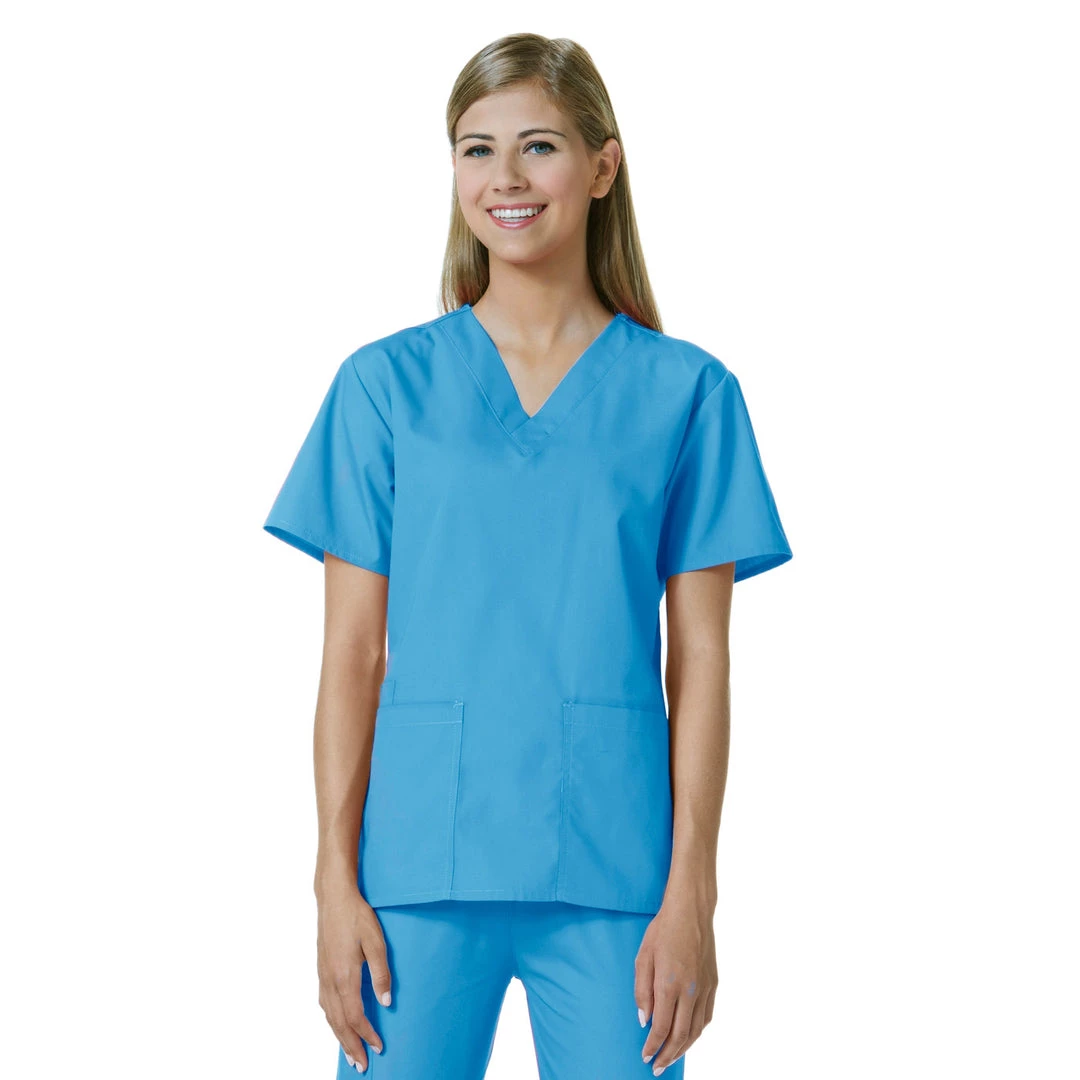 Maevn Womens V-Neck Two Pocket Scrub Top And Flare Leg Pant Set<br />Style - 10169026<br />Sizes XXS - L 5 Maevn Womens V-Neck Two Pocket Scrub Top And Flare Leg Pant SetStyle - 10169026Sizes XXS - L