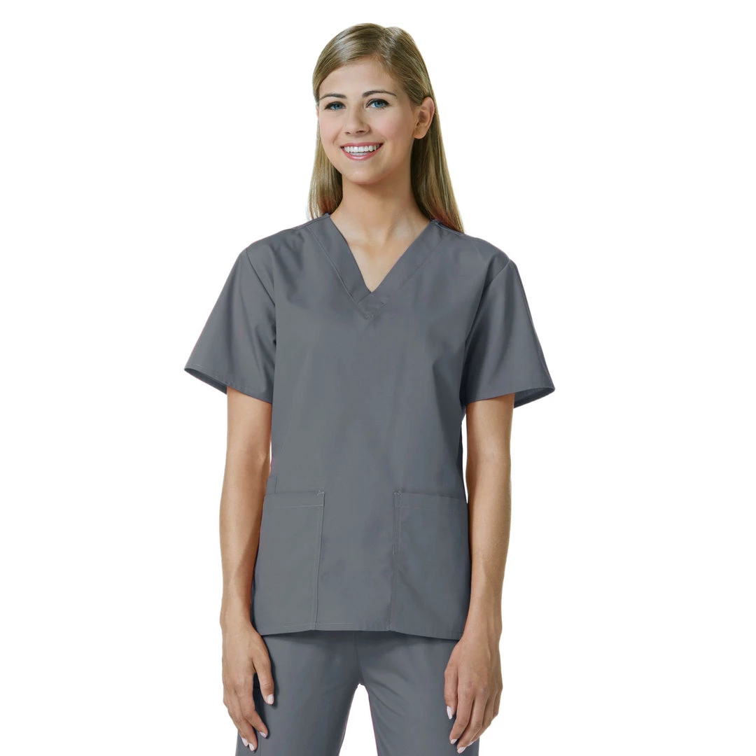 Maevn Womens V-Neck Two Pocket Scrub Top And Flare Leg Pant Set<br />Style - 10169026<br />Sizes XXS - L 3 Maevn Womens V-Neck Two Pocket Scrub Top And Flare Leg Pant SetStyle - 10169026Sizes XXS - L
