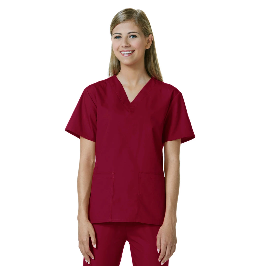 Maevn Womens V-Neck Two Pocket Scrub Top And Flare Leg Pant Set<br />Style - 10169026<br />Sizes XXS - L 19 Maevn Womens V-Neck Two Pocket Scrub Top And Flare Leg Pant SetStyle - 10169026Sizes XXS - L