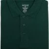 Tanvir Mens Hunter Green 1021M Short Sleeve Pique Polo Shirt Sizes S To XL