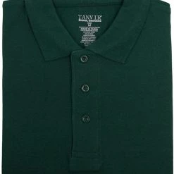 Tanvir Mens Hunter Green 1021M Short Sleeve Pique Polo Shirt Sizes S To XL