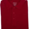 Tanvir Mens Red 1021M Short Sleeve Pique Polo Shirt Sizes S To XL