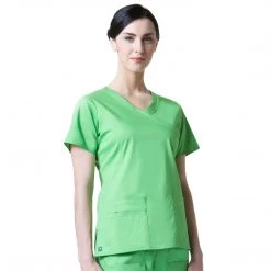 Womens Medical Maevn Blossom Y-Neck Mock Wrap Top Style - 1102 Sizes XS - XL