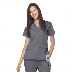 Maevn Blossom Y-Neck Mock Wrap Top <br>Style - 1102 Plus<br>Sizes 2XL - 5XL </br> 28 Maevn Blossom Y-Neck Mock Wrap Top Style - 1102 PlusSizes 2XL - 5XL