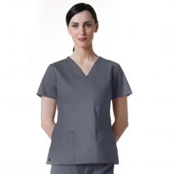 Maevn Blossom 3 Pocket V-Neck TopStyle - 1202Sizes XS - 3XL Womens Medical