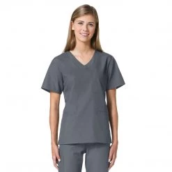 Maevn Core Curved 3 Pocket V-Neck Scrub Top Style - 1626 Sizes XXL - 5XL