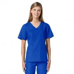 Maevn Core Curved 3 Pocket V-Neck Scrub Top Style - 1626 Sizes XXL - 5XL
