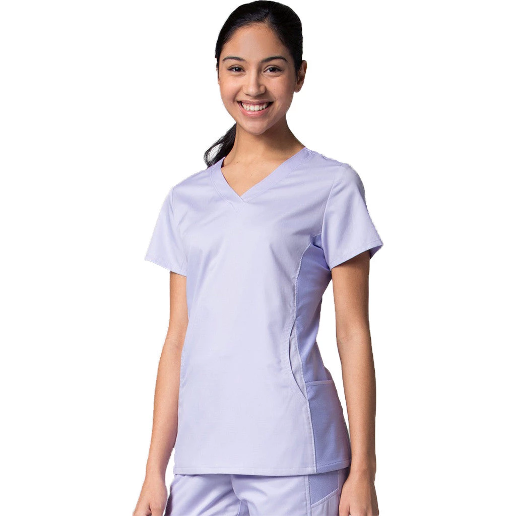 Maevn Eon Active Sporty Mesh Panel Top <br> Style 1718 <br> Sizes XS - 3XL </br> Womens Medical 7 Maevn Eon Active Sporty Mesh Panel Top Style 1718 Sizes XS - 3XL Womens Medical