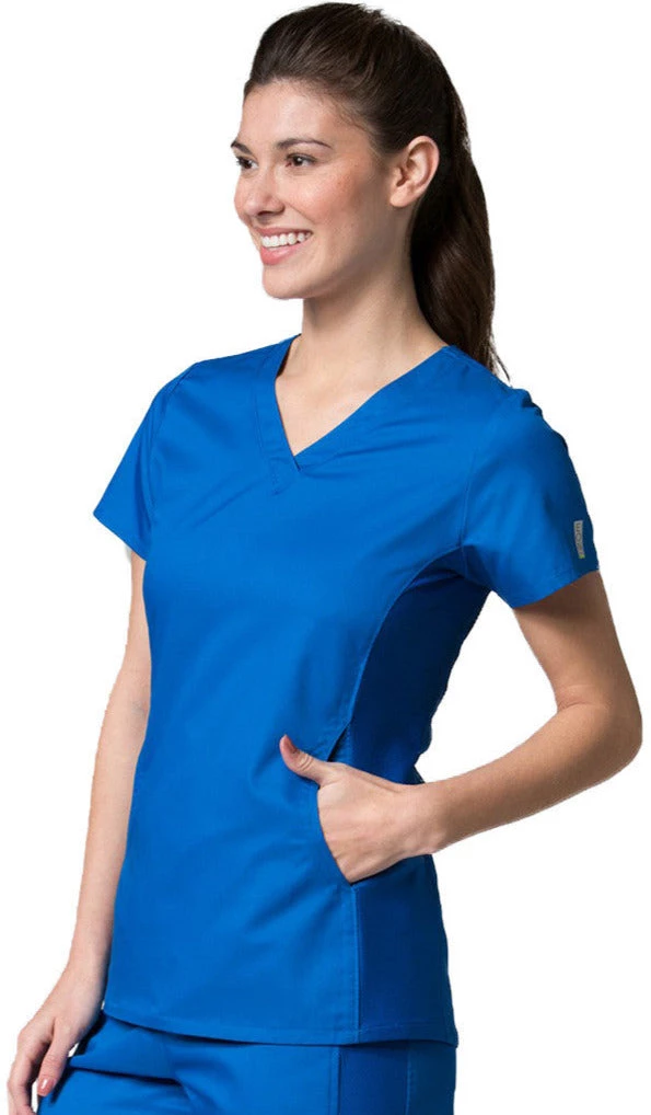 Maevn Eon Active Sporty Mesh Panel Top <br> Style 1718 <br> Sizes XS - 3XL </br> Womens Medical 3 Maevn Eon Active Sporty Mesh Panel Top Style 1718 Sizes XS - 3XL Womens Medical