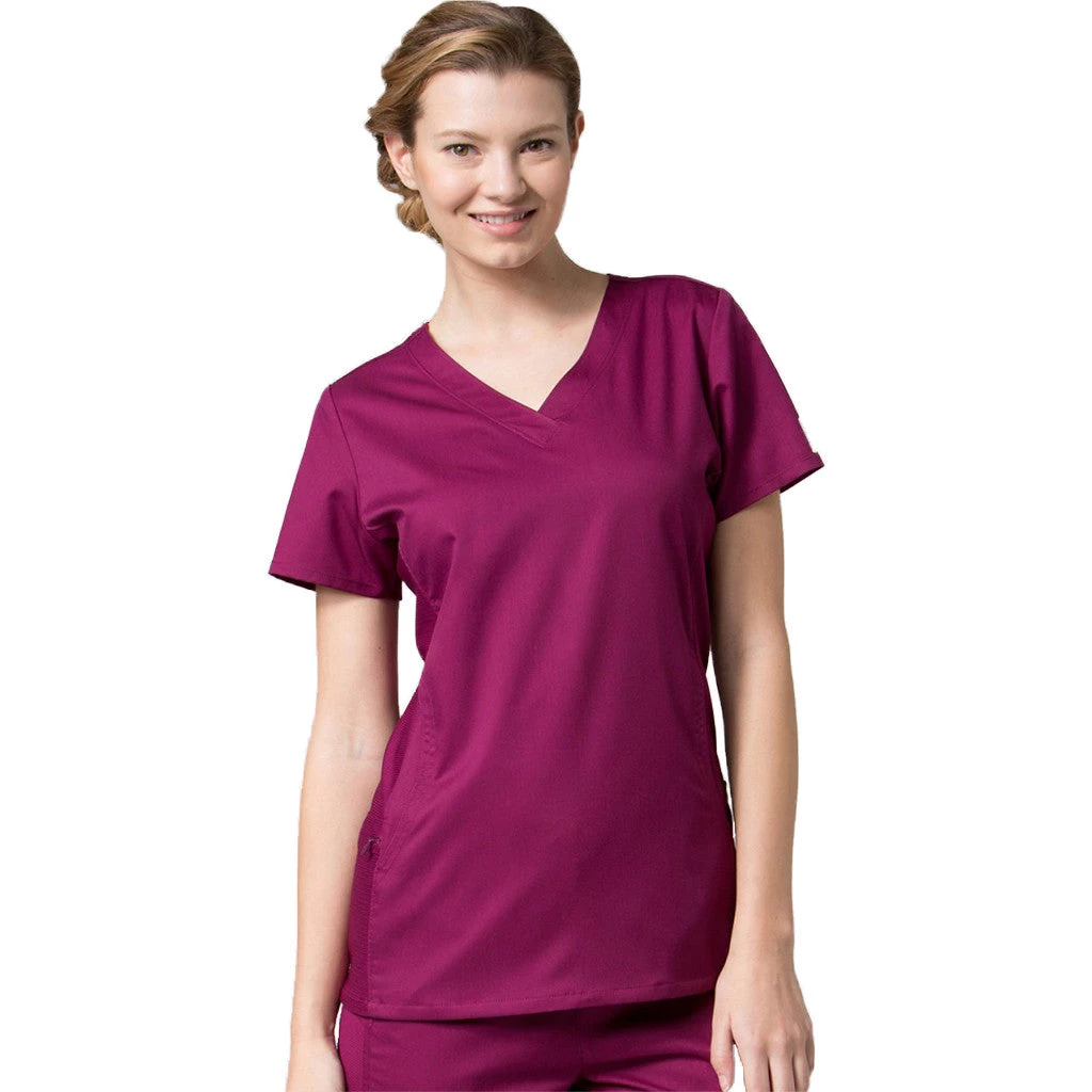 Maevn Eon Active Sporty Mesh Panel Top <br> Style 1718 <br> Sizes XS - 3XL </br> Womens Medical 5 Maevn Eon Active Sporty Mesh Panel Top Style 1718 Sizes XS - 3XL Womens Medical