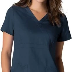 Womens Medical Maevn Eon Womens Back Mesh Panel V-Neck Medical Scrub Top 1748 Sizes XS To 3XL