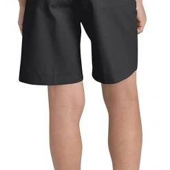 Dickies School Dickies Boys Black Shorts Flat Front School Uniform Sizes 4 To 20