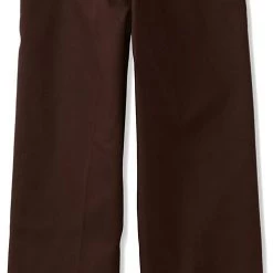 Dickies School Dickies Boys Brown Pants Flat Front School Uniform Sizes 4 To 20