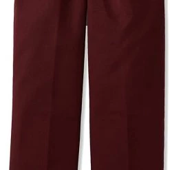 Dickies School Dickies Boys Burgundy Pants Flat Front School Uniform Sizes 4 To 20