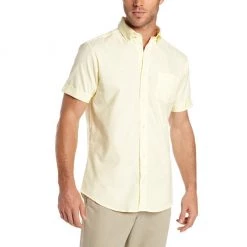 Lee Button Down Short Sleeve Oxford Shirt E9342 White, Light Blue, Yellow Sizes S - 4XL Women/Junior