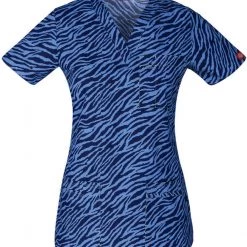 Dickies Medical Dickies Women's Youtility V-Neck Top "On The Stripe Track"Style 82978 - ONSRSize XXS - 2XL