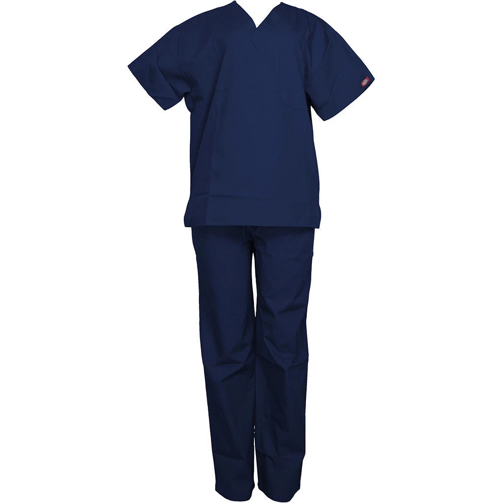 Dickies Medical Dickies Unisex V-Neck Top & Drawstring Pants Set<br />Style - 83006706<br />Sizes XS - XL 3 Dickies Medical Dickies Unisex V-Neck Top & Drawstring Pants SetStyle - 83006706Sizes XS - XL