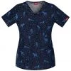 Dickies Medical Dickies Women's Mock Wrap Scrub Top - Cat's All FolksStyle 84975C - CATFSizes XS - XXL Womens Medical