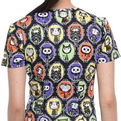 Dickies Medical Womens Medical Dickies Women’s V-Neck Print Scrub Top DK700 DIGA Size XXS To L