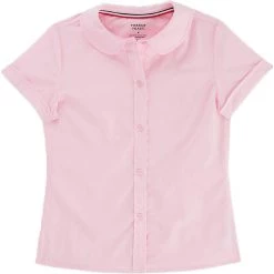 French Toast Toddlers / Girls Peter Pan Collar Blouse Sizes 2T - 20 Pink, Blue, Yellow, White