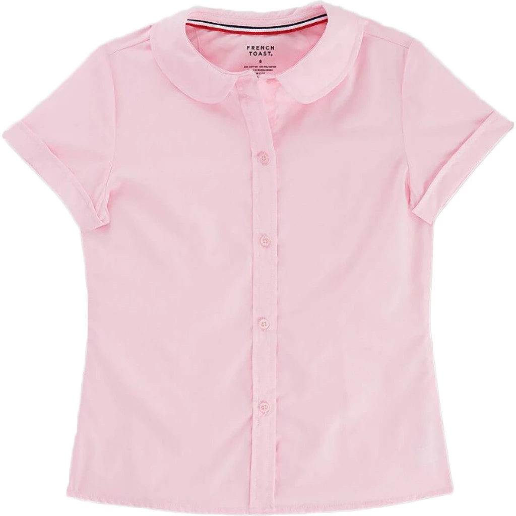 French Toast Toddlers / Girls Peter Pan Collar Blouse <br>Sizes 2T - 20</br> Pink, Blue, Yellow, White 3 French Toast Toddlers / Girls Peter Pan Collar Blouse Sizes 2T - 20 Pink, Blue, Yellow, White