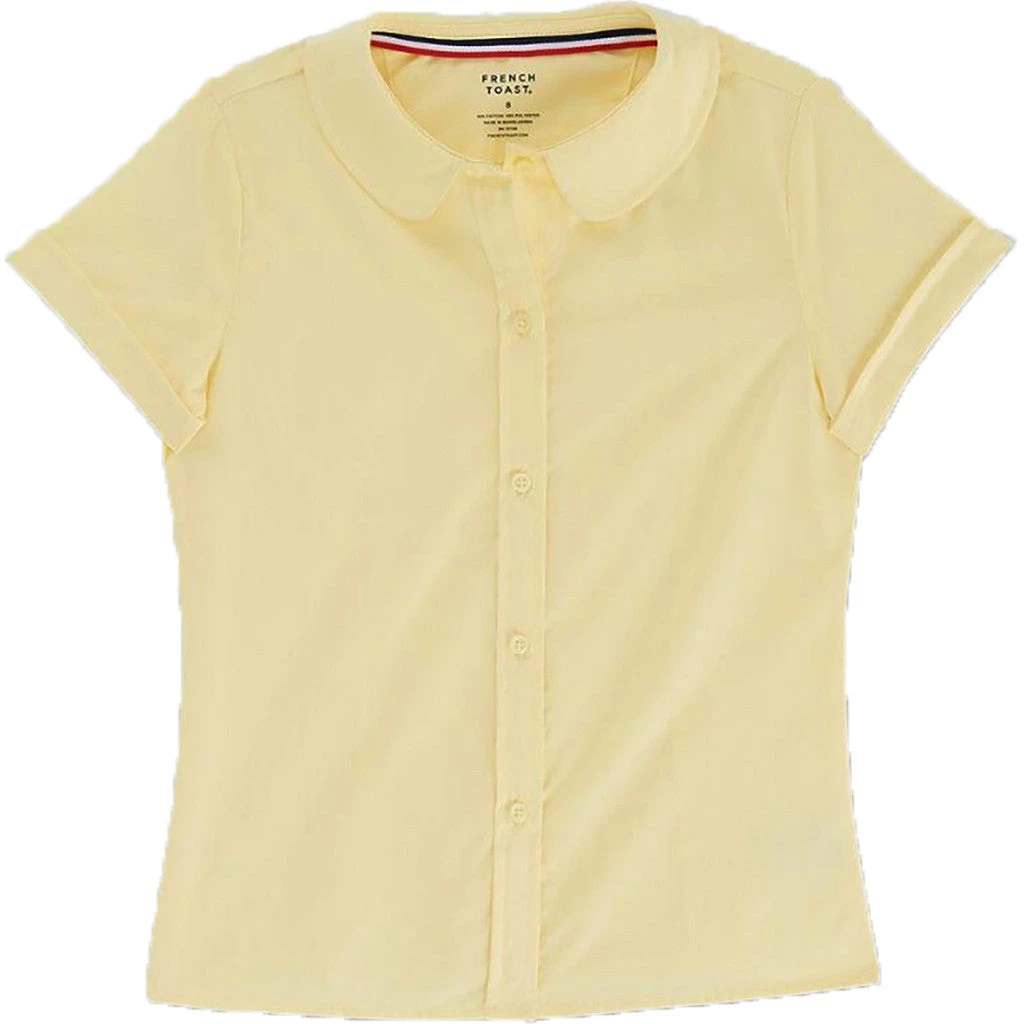 French Toast Toddlers / Girls Peter Pan Collar Blouse <br>Sizes 2T - 20</br> Pink, Blue, Yellow, White 5 French Toast Toddlers / Girls Peter Pan Collar Blouse Sizes 2T - 20 Pink, Blue, Yellow, White