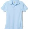Girls Lee Uniform Short Sleeve Kids Pique Polo - Light BlueSizes XS - XXL