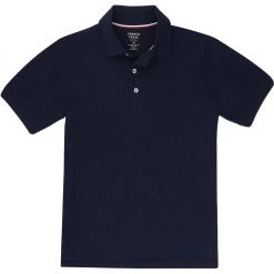 French Toast Toddlers Short Sleeve Pique Polo Sizes 2T - 4T Gold, Gray, Hunter Green, Navy, Red, White, Yellow, Light Blue, Burgundy