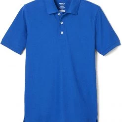 French Toast Mens Short Sleeve Pique Polo Shirt SA9084Y Size S To 3XL White, Light Blue, Black, Navy, Heather Gray, Gold, Royal Blue, Yellow