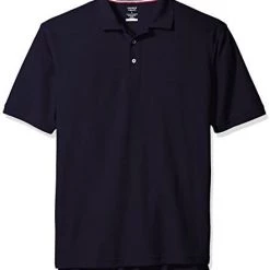 French Toast Mens Short Sleeve Pique Polo Shirt SA9084Y Size S To 3XL White, Light Blue, Black, Navy, Heather Gray, Gold, Royal Blue, Yellow