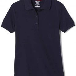 French Toast Juniors Navy Short Sleeve Stretch Pique Polo Shirt SA9403JL Sizes S To XL