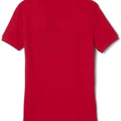 French Toast Juniors Red Short Sleeve Stretch Pique Polo Shirt SA9403JL Sizes S To XL Women/Junior